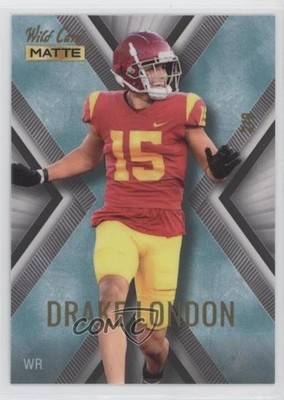 2022 Wild Card Matte SP Exclusive White/Teal 2/8 Drake London Rookie RC 00gy