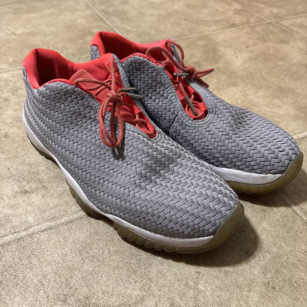 Size 9- Air Jordan Future Low Wolf Grey Infrared 718948-023