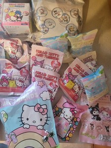 Hello Kitty And Friends Assorted Mystery Blind Bag Lot. Set Of 18 Pieces. New.