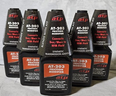Lot 5 ATP AT-203 Friction Modifier Automatic Transmission Fluid Additive 10oz Ea
