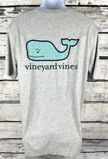 Vineyard Vines Men's Golden Retriever Dog Whale Gray T-Shirt Size Large - NEW