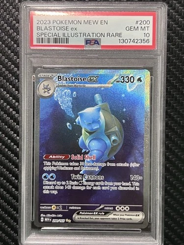 Blastoise ex 200/165 SV151 Special Illustration Rare PSA 10 Holo