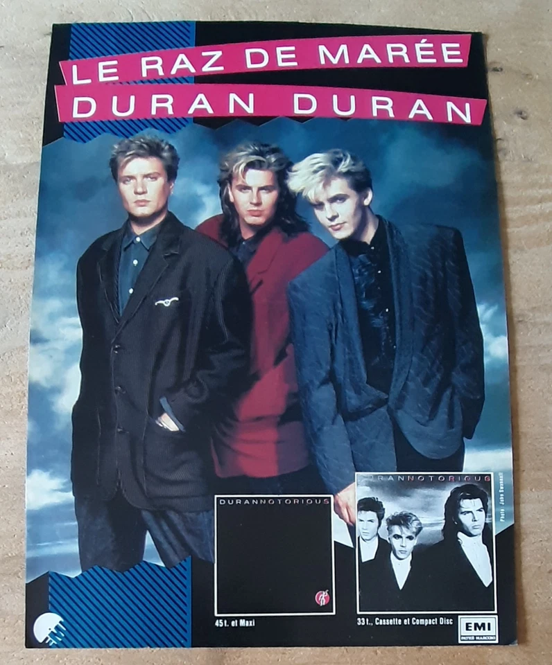 Publicité advert album advertising DURAN DURAN 1987 Lp notorious - Photo 1/1