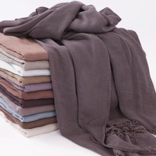 60 Color Cotton Crepe Shawl Headwraps Fashion Scarf Hijab For Women Veil Muslim