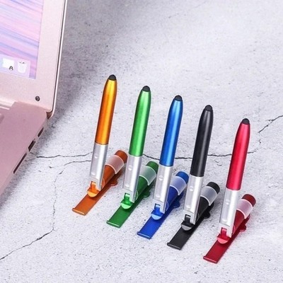 4 in 1 Multifunktion Kugelschreiber LED Licht Faltbar Handy Ständer Nacht Lesen