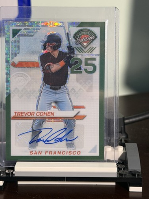 #ad 2025 Panini Prospect Edition Ticket Signature Trevor Cohen Auto Green Pulsar 25 $8.00
