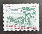 France 2023 Stamp 5686 80 Years Song Partisans Music New MNH