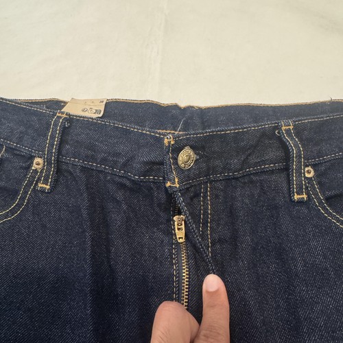 Levis 569 Shorts Mens 38 Blue Denim Loose Fit Baggy Dark Wash Jean Shorts - Picture 3 of 15