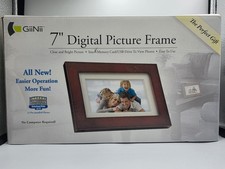7" Digital Photo Frame by GiiNii Wood Frame GT701P1 New