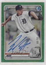 2020 Bowman Chrome Prospects Auto Green Refractor /99 Zack Hess #CPA-ZH Auto