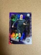 2025-26 Topps UCCErling Haaland Manchester City Norway Purple Rabbit SSP