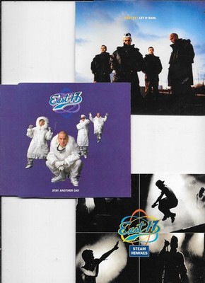 3 x EAST  17 - steam remixes + let it rain + stay another day  - CD s