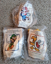 Vintage 1989 Nintendo Super Mario Bros 3 McDonald's Happy Meal Toy lot NIB