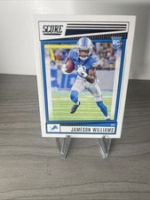 Jameson Williams Rookie Card 2022 Panini Score Detroit Lions #377 RC. rookie card picture