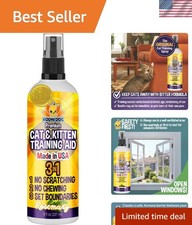 Eco-Friendly 3-in-1 Cat Deterrent Spray for Furniture Plants - 8 Fl Oz