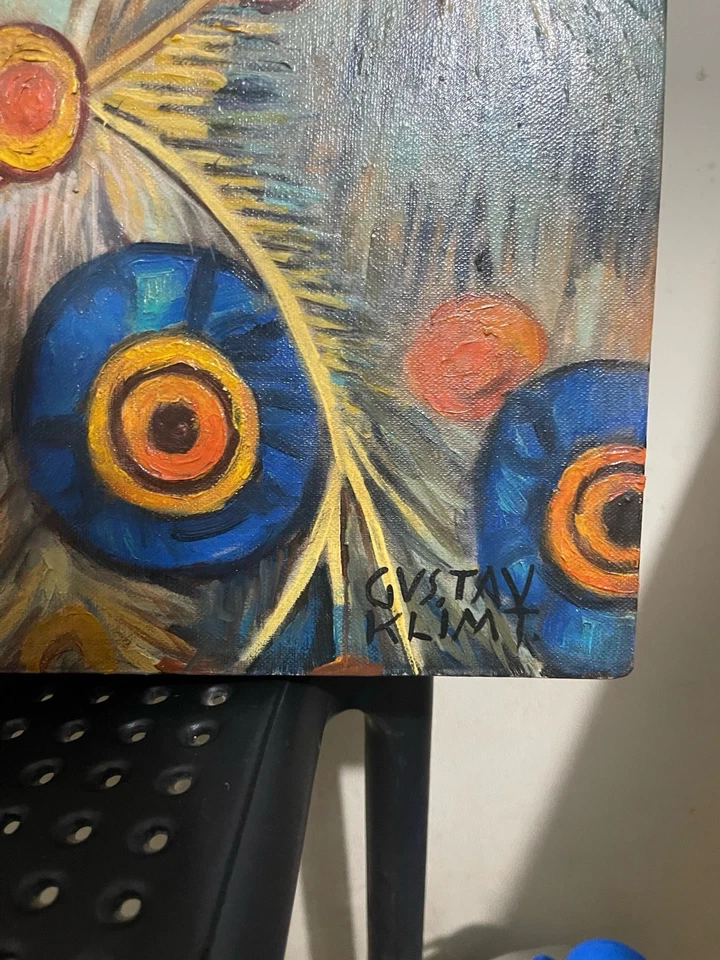 Pintura al óleo sobre lienzo firmada GUSTAV KLIMT Foto 3 de 4