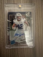 2023 DONRUSS RATED ROOKIE CLEARLY DEUCE VAUGHN AUTOGRAPHED #58 BLUE COWBOYS