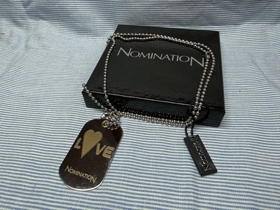 NOMINATION Love Halskette mit RH Plakette mit Love Schriftzug und OVP