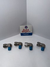 Lot of 4 Swagelok SS-810-2-4 1/2” Compression x 1/4” MNPT 90° Elbow