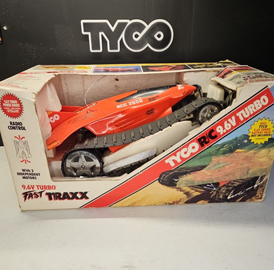 Tyco RC Fast Traxx 9.6V Turbo Remote Control Toy Car, Red Black