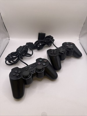 Sony PlayStation Dualshock 2 Controller Schwarz PS2 Joystick Original Ungetestet