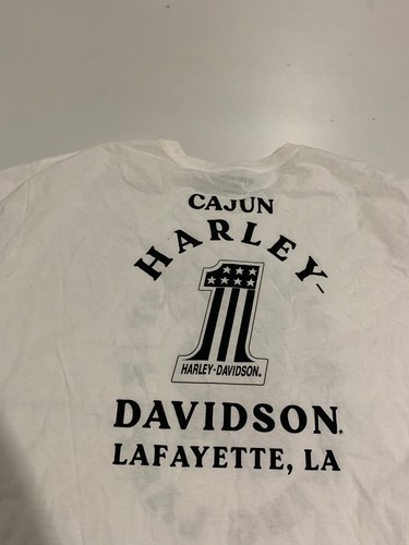 Harley-Davidson Shirt 5XL White Living Fast Dying Last Bald Eagle Biker Motorist - Picture 9 of 9