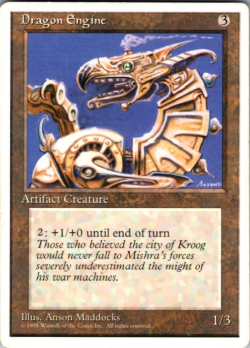 Dragon Engine Rare Fourth Edition Magic: The Gathering Lightly Played