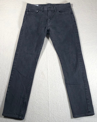 Gap Gapflex Men's Jeans Slim Fit Straight Leg Black Wash Cotton 30x32