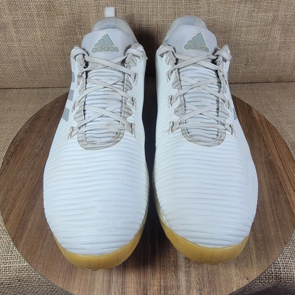 Zapatos de golf Adidas Codechaos sin clavos Boost amortiguación para hombre talla 13 goma blanca Foto 2 de 4