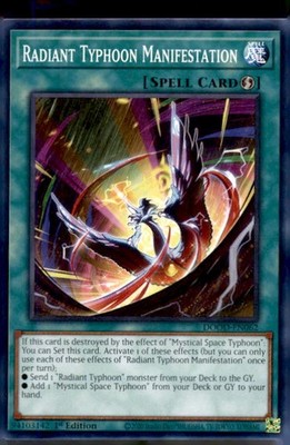 Radiant Typhoon Manifestation 1st Edition Common Doom of Dimensions DOOD-EN062 N