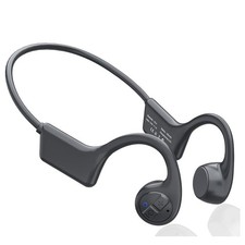 Bone Conduction Headphones, 12 Hours Playtime Bluetoeth 5.3 Headset Open Ear ...