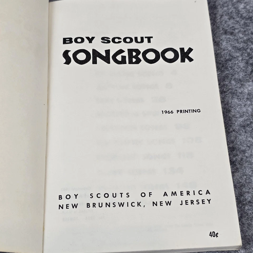 Vintage 1966 Boy Scout Songbook Boy Scouts of America 150 Songs Softcover Music Foto 4 de 4