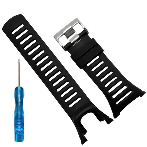Set Uhrenarmband schwarz verstellbar wasserdicht schweißfest Outdoor praktisch - Photo 4/12