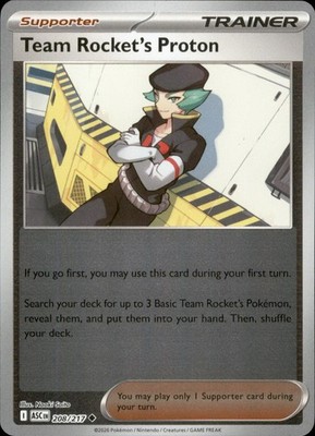 Team Rocket's Proton 208/217 ME: Ascended Heroes Reverse Holo Pokemon-EN NM