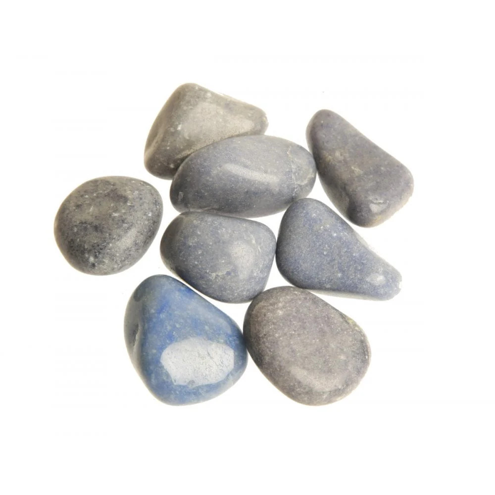 Blue Quartz 3cm Healing Tumblestone – Soothe, Calm & Organise