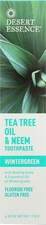 Desert Essence Tea Tree Oil Neem Toothpaste Wintergreen 6.25 Oz Pack Of 1