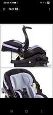 Baby Trend Rear-Facing Infant Car Seat w/ Base LATCH Black/Gray/Purple
