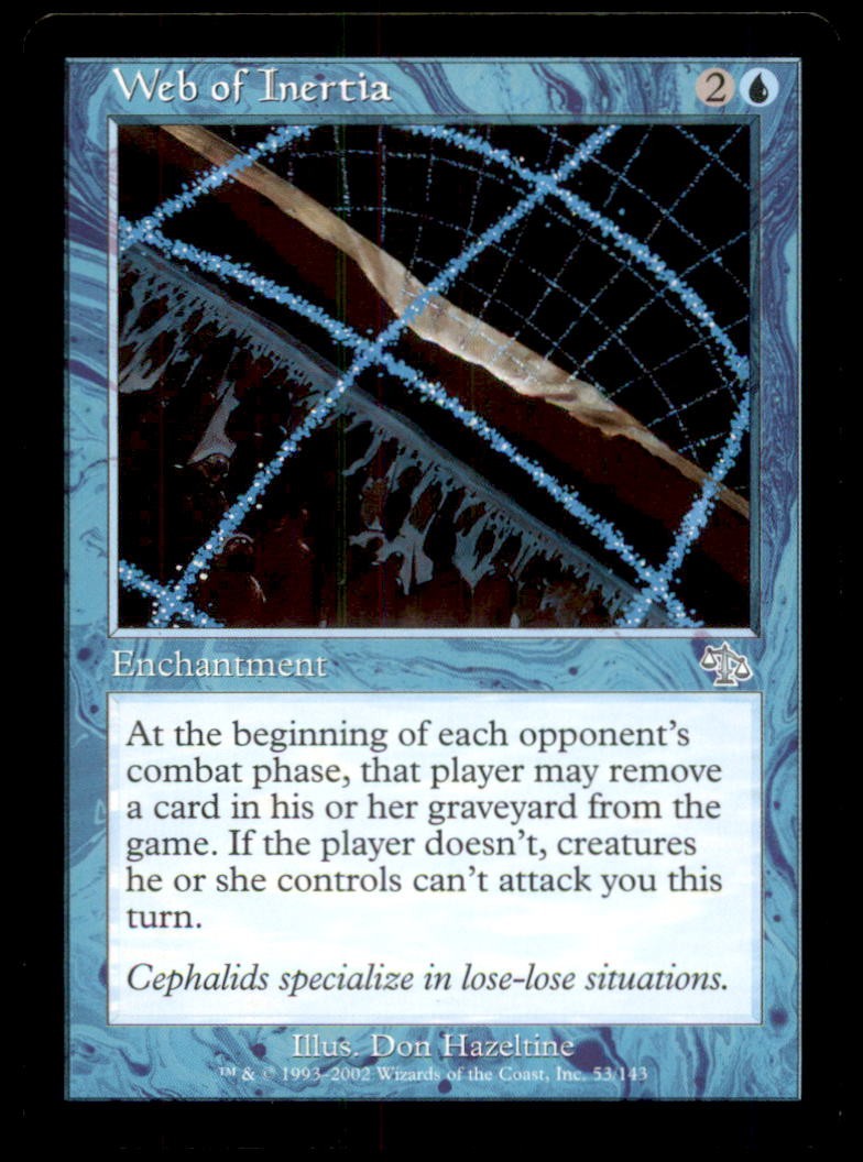 Web of Inertia LP Light Play Judgment MTG [10853]