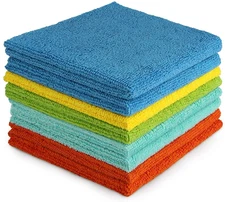 Microfiber Cleaning Cloth, 8PK, All Purpose Microfiber Towels, Absorbent Cleanin