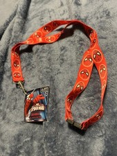 Marvel Spider-man Red Comic Hero Lanyards with Clip - ID Badge Holder New 1A