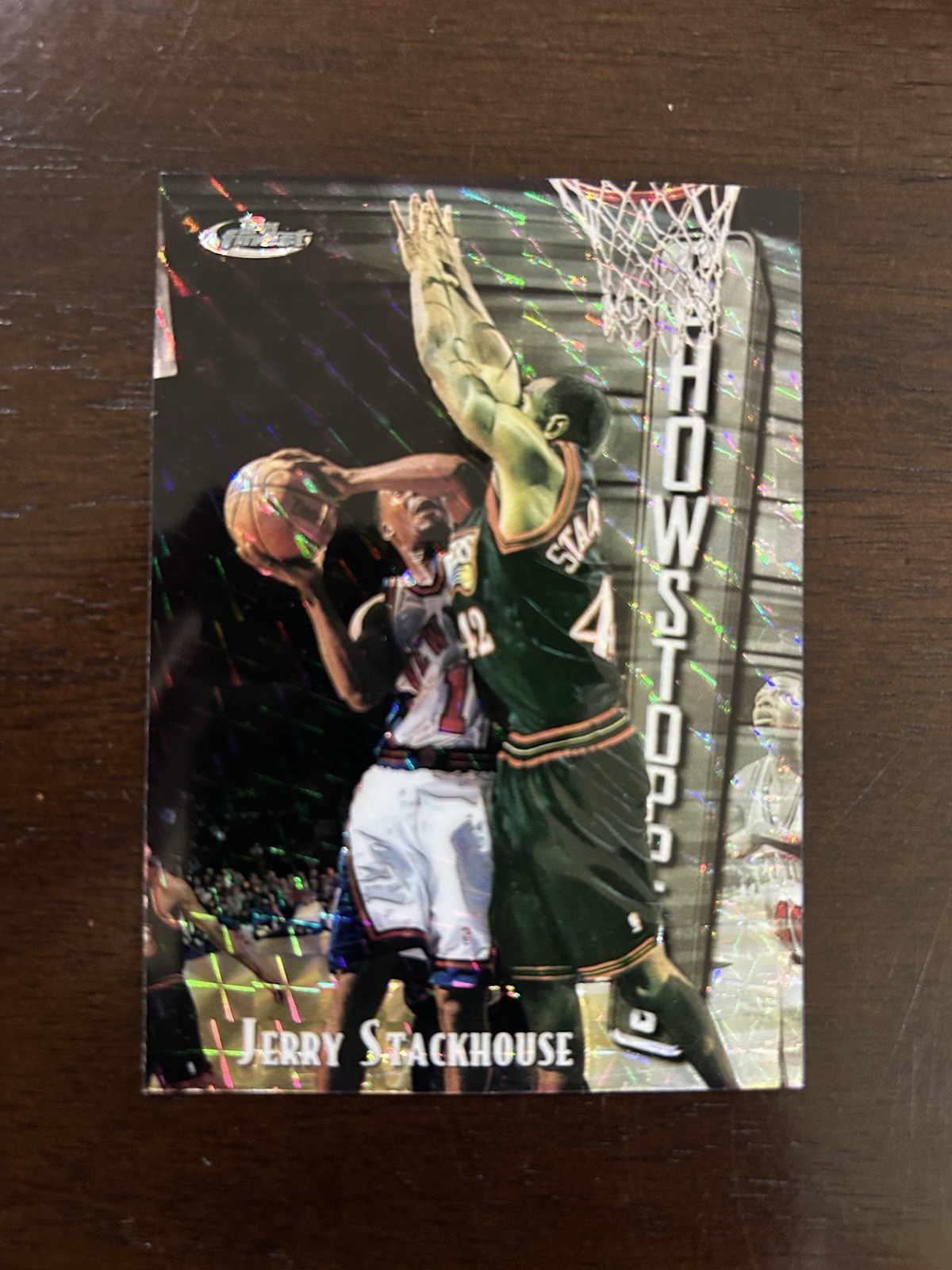1997-98 Topps Finest Silver Embossed Jerry Stackhouse #284 Refractor /263 76ers