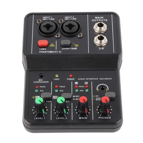 14*10*4.4cm 2-Channel Sound Card Audio Mixer enables secondary connection - 第 7/15 張圖片