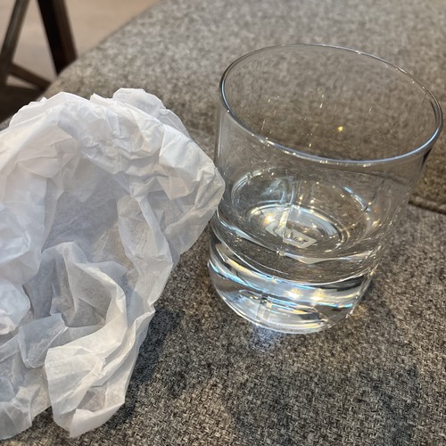 Trend Double Old Fashion Glassware Heavy Crystal Set Of 4 New $109 Qualia - Picture 5 of 5