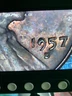 1957 D Lincoln Penny Cent Coin - DDO Date Double Die Observe - Very rare and old