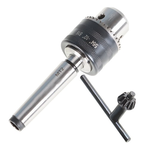 Für Drehmaschine 5/64" bis 1/2" Bohrfutter Werkzeug mit Morsekegeldorn und Schlüssel MT2 - Bild 3 von 10