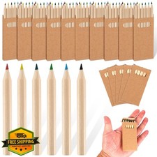 Faccito 10 Packs Mini Colored Pencils Bulk 3.5 Inch Drawing