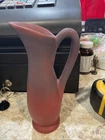 Vtg 7" VAN BRIGGLE POTTERY ART CRAFTS Ewer Pitcher Vase MULBERRY PERSIAN ROSE