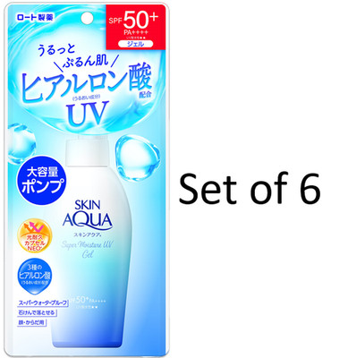 Skin Aqua Super Moisture Gel UV Sonnenschutz 140g LSF50+ PA++++ Pumpe 6...