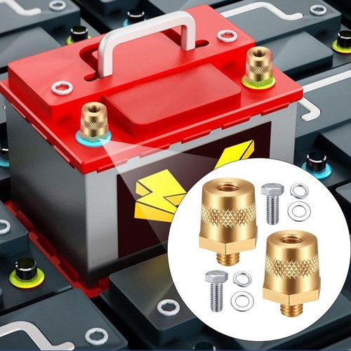 Adaptador Terminal Batería Coche M8 Con Tornillos Y Arandelas Para Fácil Reemplazo - Imagen 4 de 8