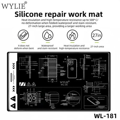 Löten Reparatur Matte Antistatisch Wärmeisolierend Elektronik Workstation